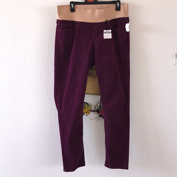 Beautiful Purple Gap Maternity Corduroy Pants - Picture 3 of 7